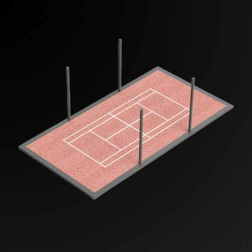 Iluminación de cancha de tenis para entrenamiento, competencia y televisión